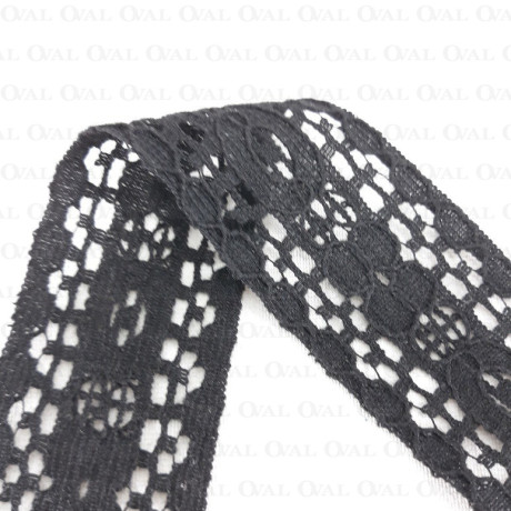 Lace 34mm black 1 or 10 m 3191