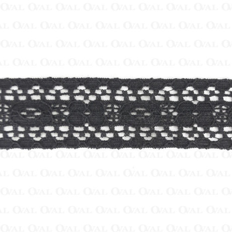 Koronka 34mm czerń  1 lub 10 m   3191