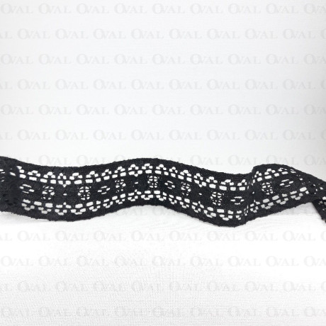 Lace 34mm black 1 or 10 m 3191