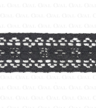 Koronka 34mm czerń  1 lub 10 m   3191