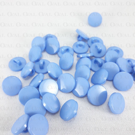 Plastic button 10mm/10pcs blue 1875