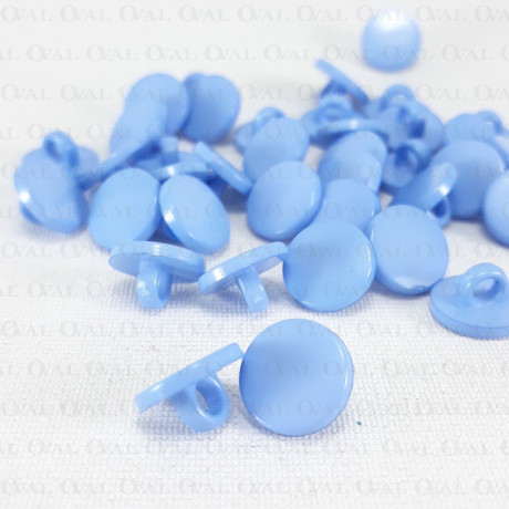 Guzik plastikowy 10mm/10szt   niebieski 1875