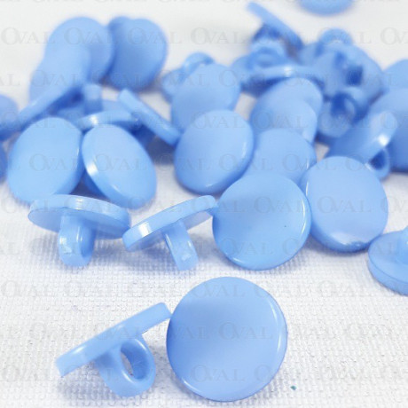 Guzik plastikowy 10mm/10szt   niebieski 1875