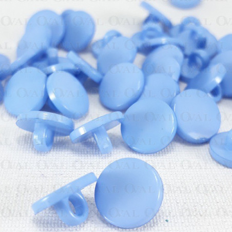 Plastic button 10mm/10pcs blue 1875