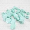 Plastic button 10mm/10pcs green 1878