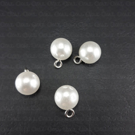 Pearl buttons 8mm / 10 or 100 pcs 1879