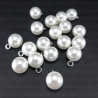 Pearl buttons 8mm / 10 or 100 pcs 1879