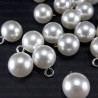 Pearl buttons 8mm / 10 or 100 pcs 1879