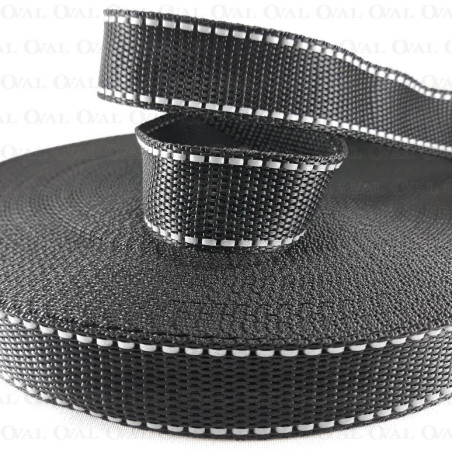 Webbing with reflective strip 25mm/1m 2325