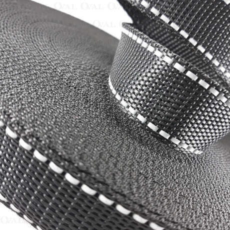 Webbing with reflective strip 25mm/1m 2325