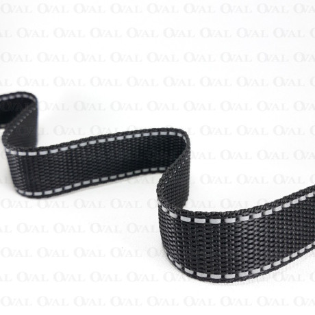 Webbing with reflective strip 25mm/1m 2325