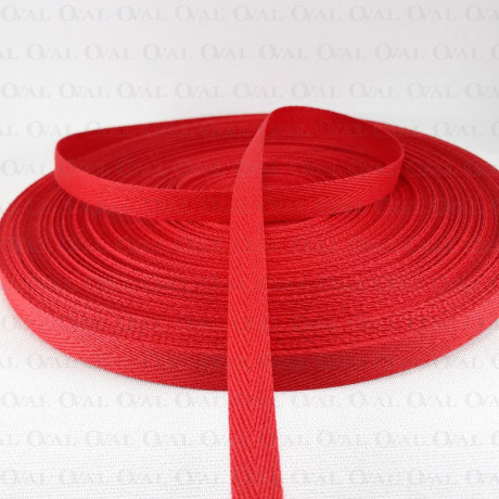 Cotton herringbone tape 14mm / 50m 3208