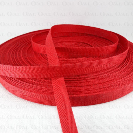 Cotton herringbone tape 14mm / 50m 3208