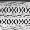Elastic cotton lace 55mm/1y white 3221