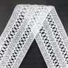 Elastic cotton lace 55mm/1y white 3221