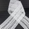 Elastic cotton lace 55mm/1y white 3221