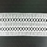 Elastic cotton lace 55mm/1y white 3221