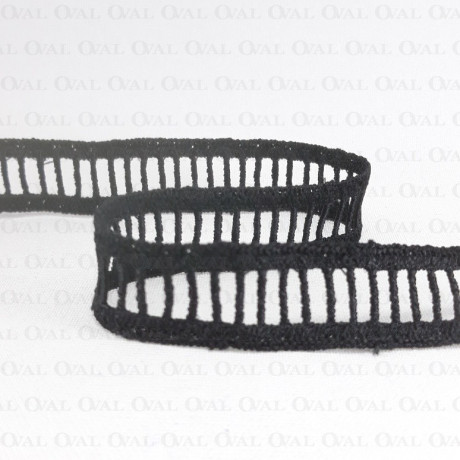 Guipure lace 17 mm / 14 m black 3225