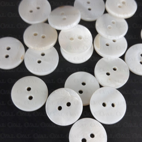 White buttons made of natural shell 9, 10, 11, 13, 15 mm / 10 or 200 pcs 3227