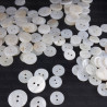 White buttons made of natural shell 9, 10, 11, 13, 15 mm / 10 or 200 pcs 3227