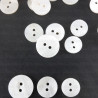 White buttons made of natural shell 9, 10, 11, 13, 15 mm / 10 or 200 pcs 3227