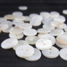 White buttons made of natural shell 9, 10, 11, 13, 15 mm / 10 or 200 pcs 3227