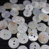 White buttons made of natural shell 9, 10, 11, 13, 15 mm / 10 or 200 pcs 3227