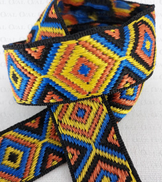 Ethnic decorative ribbon 25mm/1m 3231