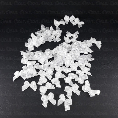 Decorative bow 10 or 100 pcs white 3233