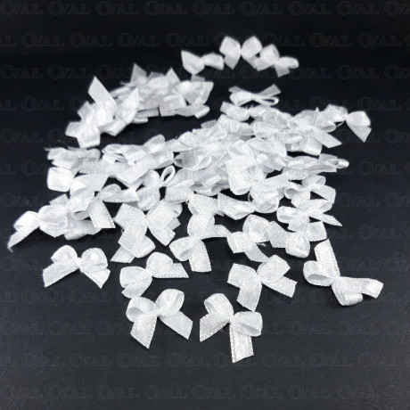 Decorative bow 10 or 100 pcs white 3233