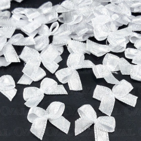 Decorative bow 10 or 100 pcs white 3233
