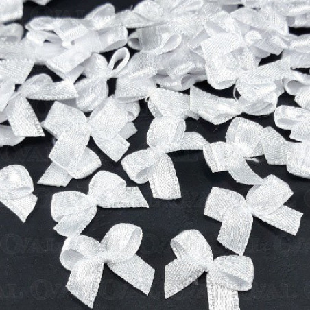 Decorative bow 10 or 100 pcs white 3233