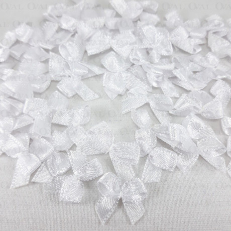 Decorative bow 10 or 100 pcs white 3233