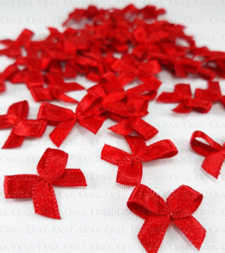 Decorative bow 10 or 100 pcs red 3234