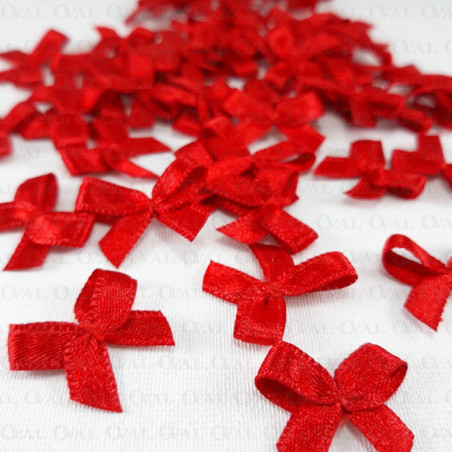 Kokardka ozdobna 10 lub 100szt czerwień 3234
