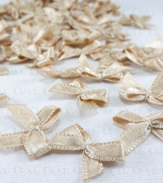 Decorative bow 10 or 100 pcs beige 3236