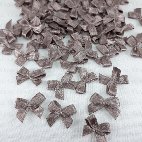 Kokardka ozdobna 10 lub 100szt beżowo-szary 3237