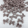 Decorative bow 10 or 100 pcs beige-grey 3237