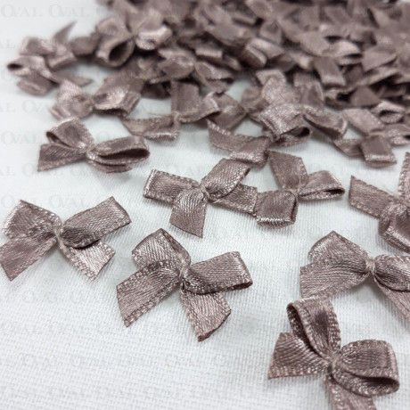 Decorative bow 10 or 100 pcs beige-grey 3237