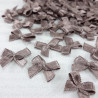 Decorative bow 10 or 100 pcs beige-grey 3237