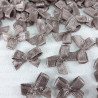 Decorative bow 10 or 100 pcs beige-grey 3237