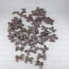 Decorative bow 10 or 100 pcs beige-grey 3237