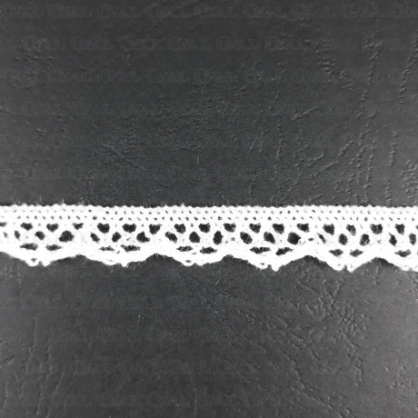 Cotton lace 11mm/1 or 20 yards white 3240