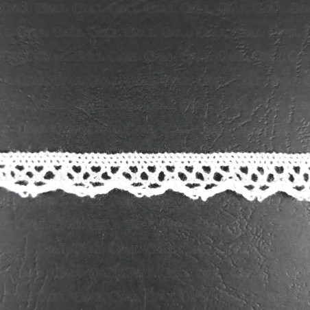 Cotton lace 11mm/1 or 20 yards white 3240