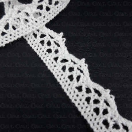 Cotton lace 11mm/1 or 20 yards white 3240
