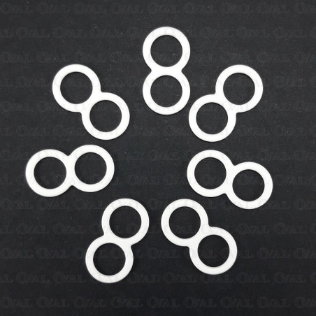 Metal adjuster 6mm / 200pcs snowman 3246