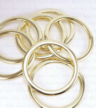 Golden plastic ring 60mm/1pc 3247