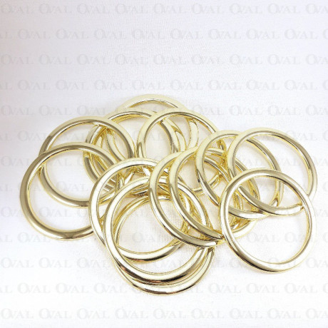 Kółko plastikowe złote 60mm/1szt   3247