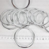 Silver plastic ring 60mm/1 piece 3248