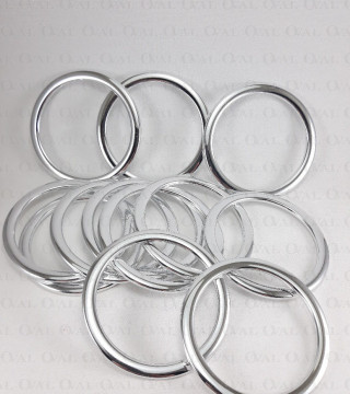 Silver plastic ring 60mm/1 piece 3248
